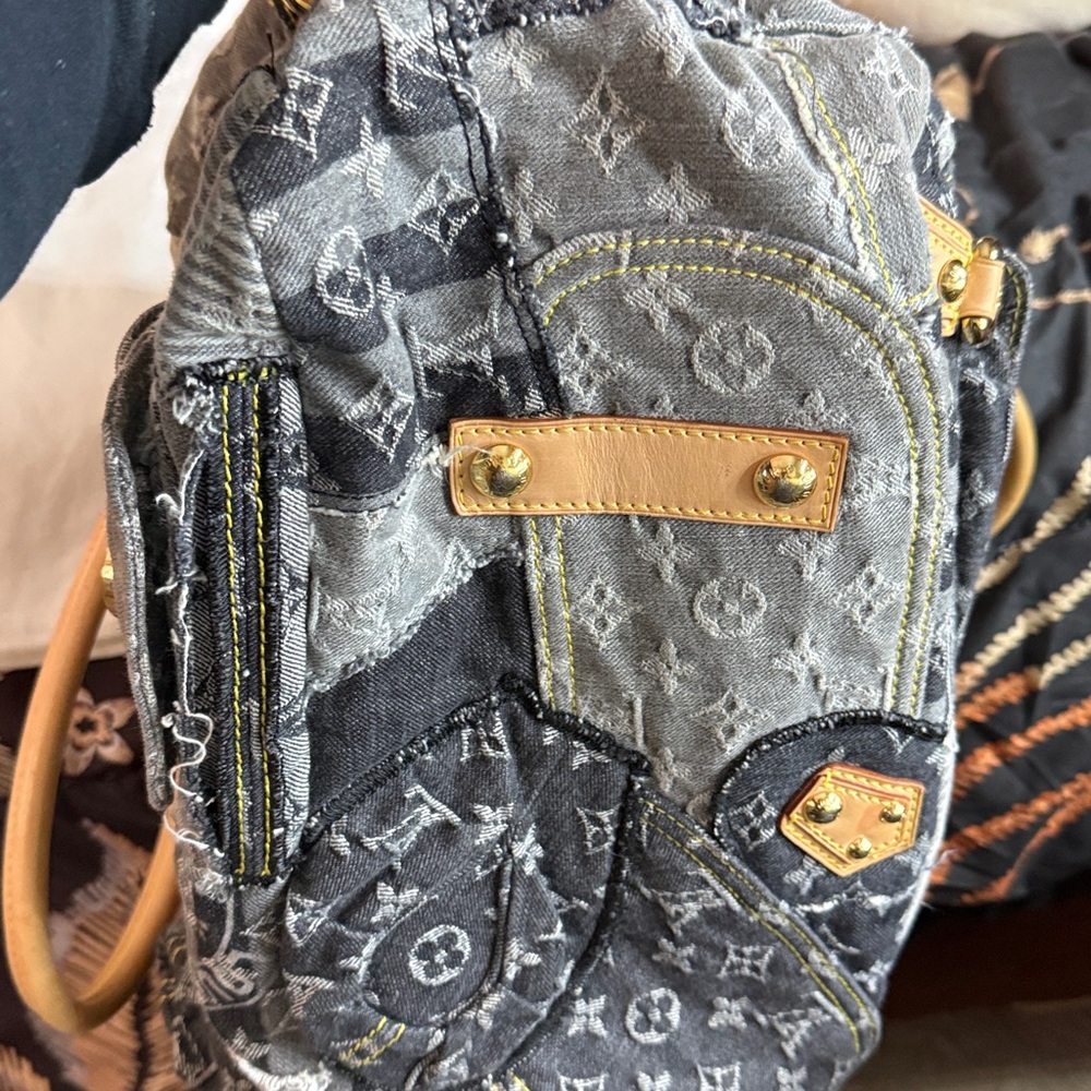 Louis Vuitton denim patchwork bowly - image 8